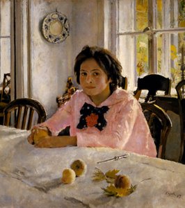 Ragazza con pesche da Valentin Aleksandrovich Serov